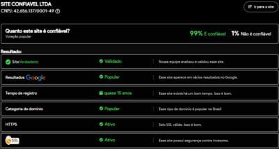 Site verificado e verdadeiro:br345com